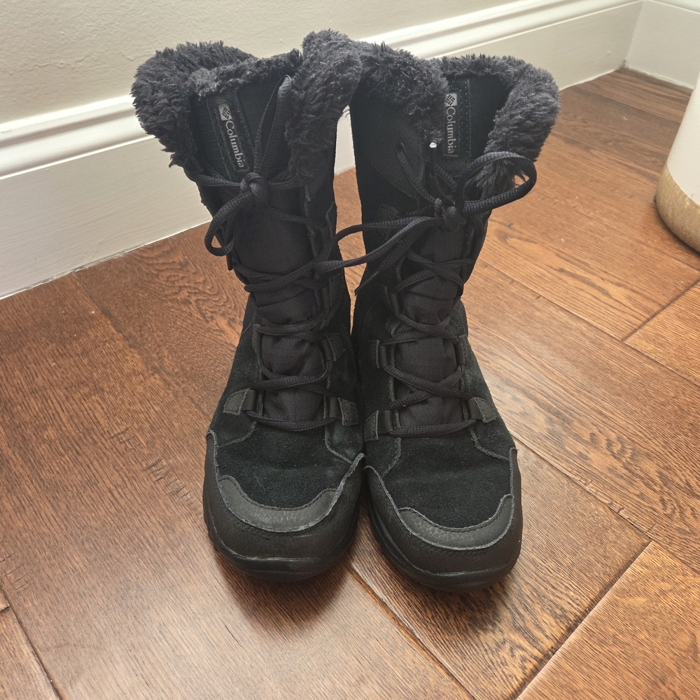 Columbia Women's Black Fur-Lined Winter Boots